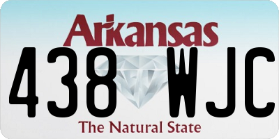 AR license plate 438WJC