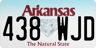 AR license plate 438WJD