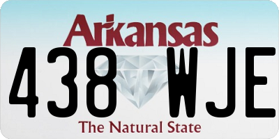 AR license plate 438WJE