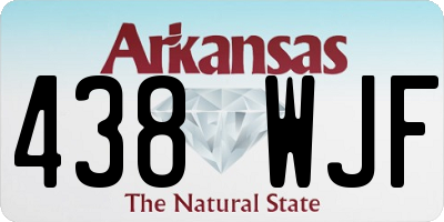 AR license plate 438WJF