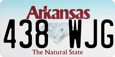 AR license plate 438WJG