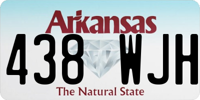 AR license plate 438WJH