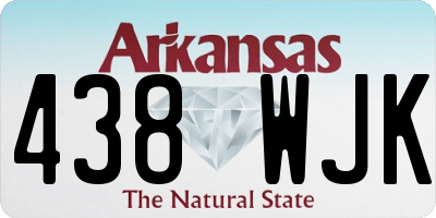 AR license plate 438WJK