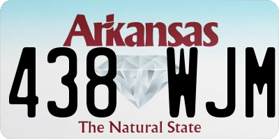AR license plate 438WJM