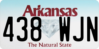 AR license plate 438WJN