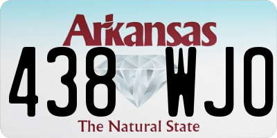AR license plate 438WJO
