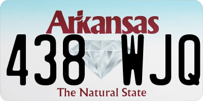 AR license plate 438WJQ
