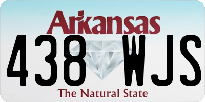 AR license plate 438WJS