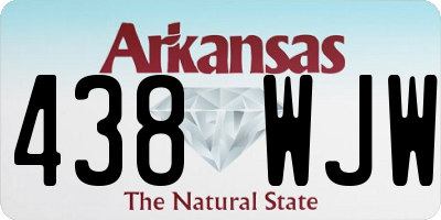 AR license plate 438WJW
