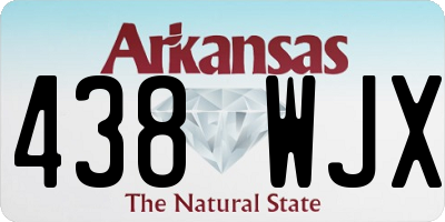 AR license plate 438WJX