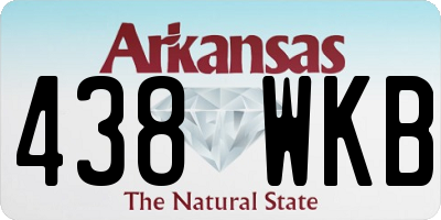 AR license plate 438WKB
