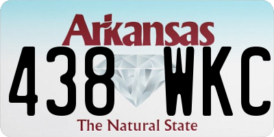 AR license plate 438WKC