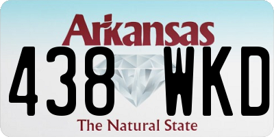 AR license plate 438WKD