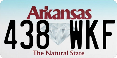 AR license plate 438WKF