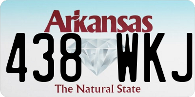 AR license plate 438WKJ