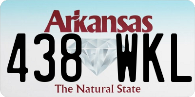 AR license plate 438WKL