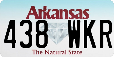 AR license plate 438WKR