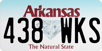 AR license plate 438WKS