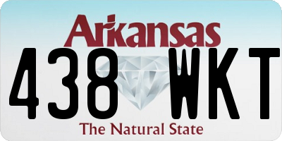 AR license plate 438WKT
