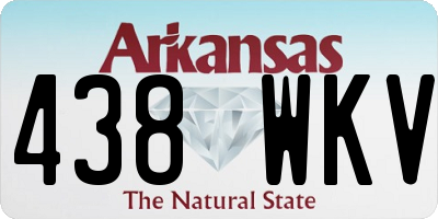 AR license plate 438WKV