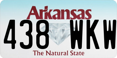 AR license plate 438WKW