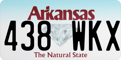 AR license plate 438WKX