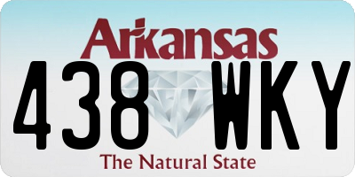 AR license plate 438WKY