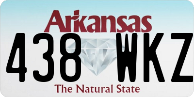 AR license plate 438WKZ