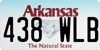 AR license plate 438WLB