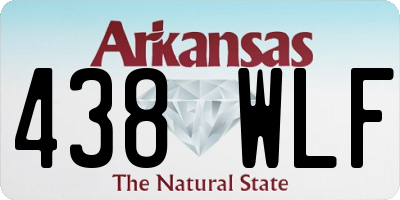 AR license plate 438WLF