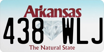 AR license plate 438WLJ
