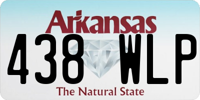 AR license plate 438WLP
