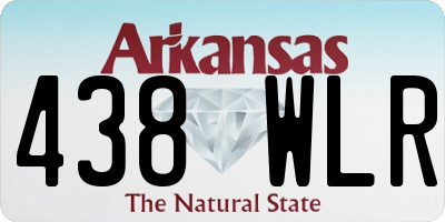 AR license plate 438WLR