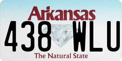 AR license plate 438WLU