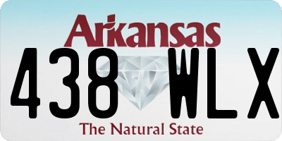 AR license plate 438WLX