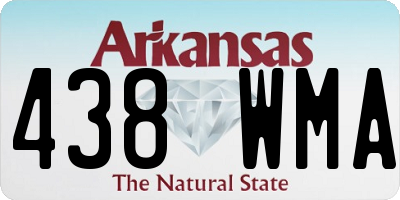 AR license plate 438WMA