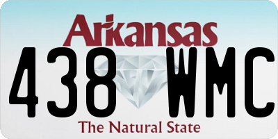 AR license plate 438WMC