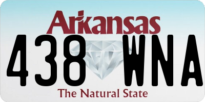 AR license plate 438WNA