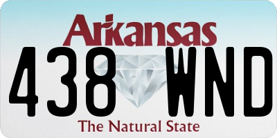 AR license plate 438WND