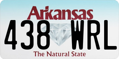 AR license plate 438WRL