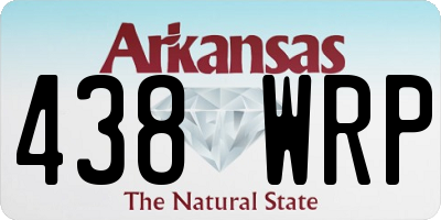 AR license plate 438WRP