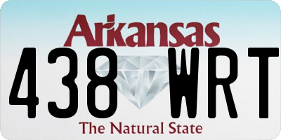 AR license plate 438WRT