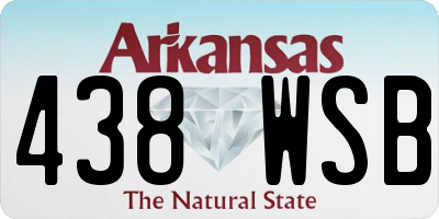 AR license plate 438WSB