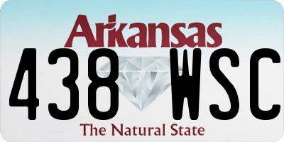 AR license plate 438WSC