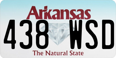 AR license plate 438WSD