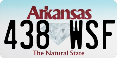 AR license plate 438WSF