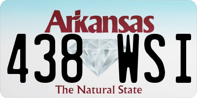 AR license plate 438WSI