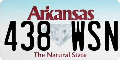 AR license plate 438WSN