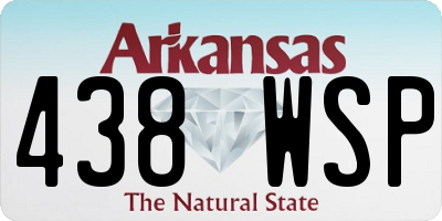 AR license plate 438WSP