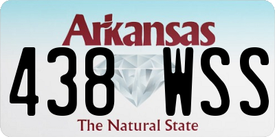 AR license plate 438WSS
